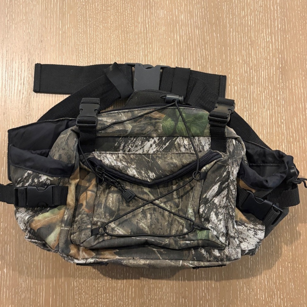 Mossy Oak Camo Hunting Fanny Pack Waist‎ Bag Adjustable Strap Multi-Pocket